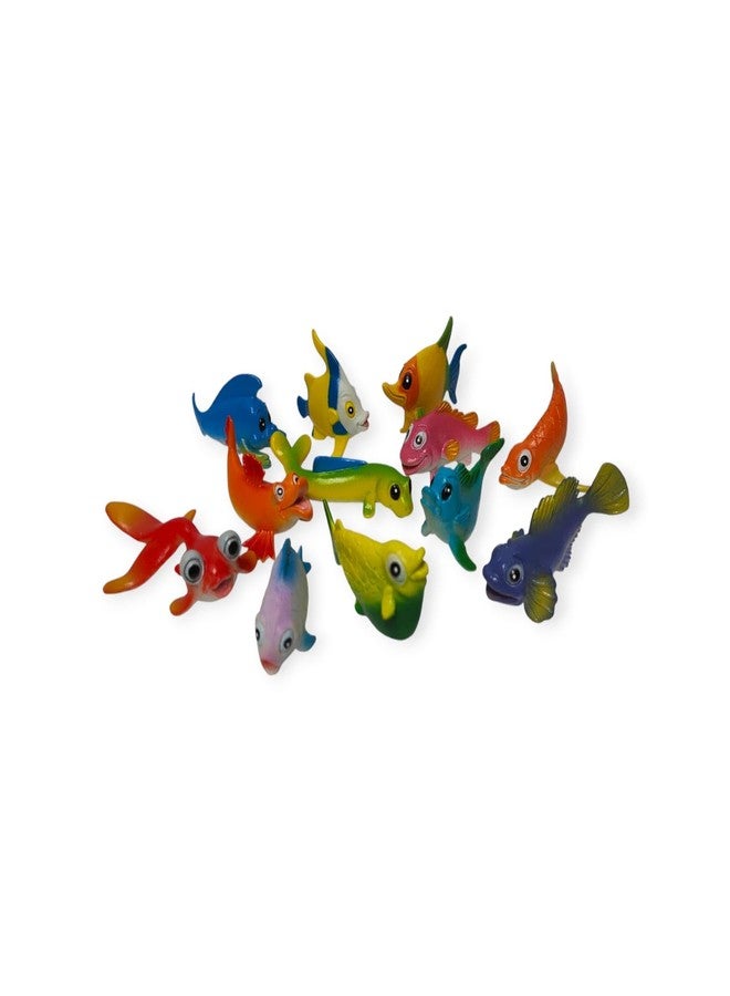 DIMAZO Small Kids Sea & Wild Animal Toys Sets for Fun, Educational, Spark Imagination and Learning (Multi Choice Sets) (Fish) 12pcs - Image 3